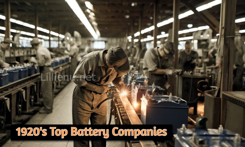 1920's Top Battery Companies: