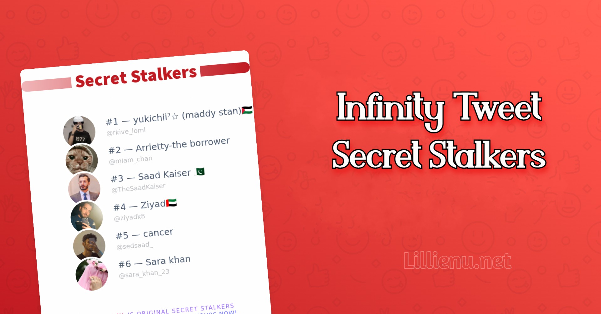 Infinity Tweet Secret Stalker