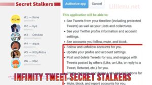 Infinity Tweet Secret Stalker